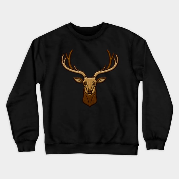 Stag Crewneck Sweatshirt by aaallsmiles